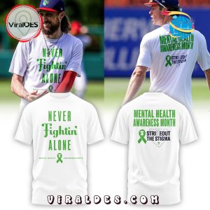 Philadelphia Phillies Mental Health Awareness White Hoodie