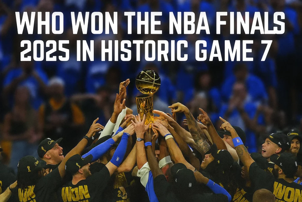 Oklahoma City Thunder celebrate NBA Finals 2025 win