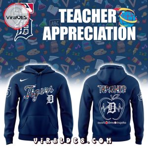 Detroit Tigers MLB Teacher Night Navy Hoodie
