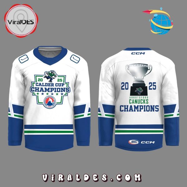 Abbotsford Canucks 2025 Calder Cup Champions Hockey Jersey