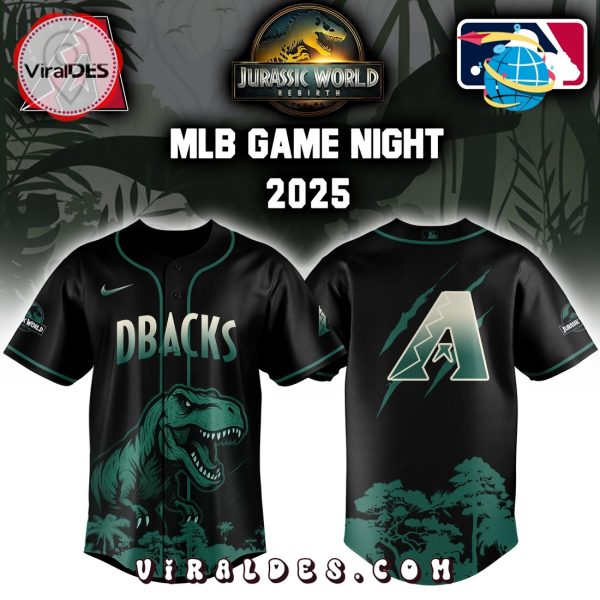 Arizona Diamondbacks x Jurassic World 2025 Baseball Jersey
