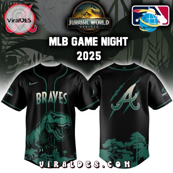 Atlanta Braves x Jurassic World 2025 Baseball Jersey
