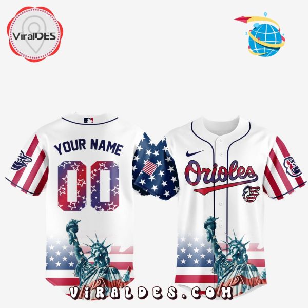 Baltimore Orioles Custom Independence Day Baseball Jersey