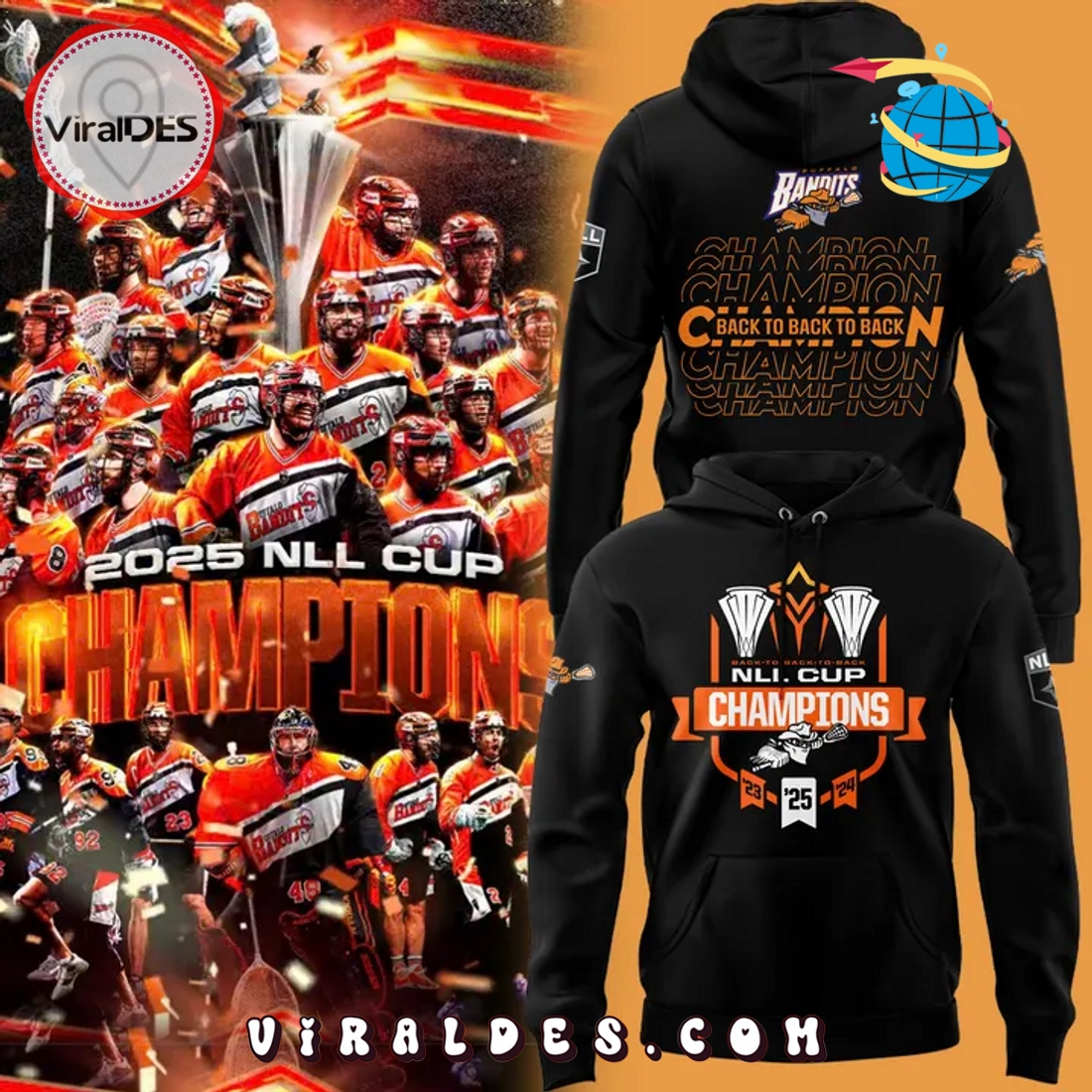Bandits Champions Cup 2025 Limited Edition Hoodie Bandits Champions Cup 2025 Limited Edition Hoodie