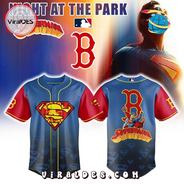 Boston Red Sox Superman Night 2025 Baseball Jersey