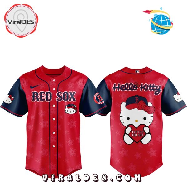 Boston Red Sox x Hello Kitty Night Red Baseball Jersey