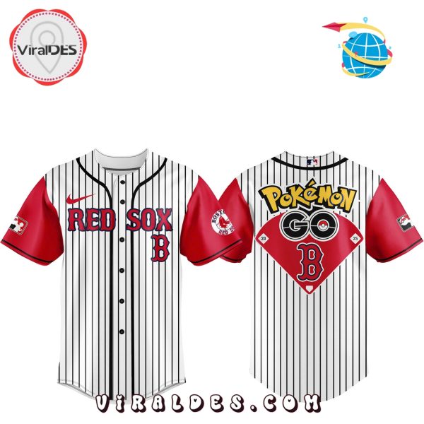 Boston Red Sox x Pokemon Go Night Baseball Jersey
