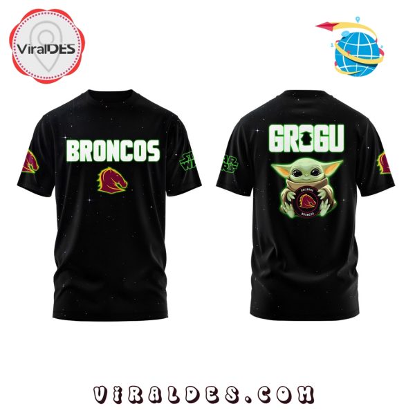 Brisbane Broncos x Grogu Star Wars 2025 Hoodie
