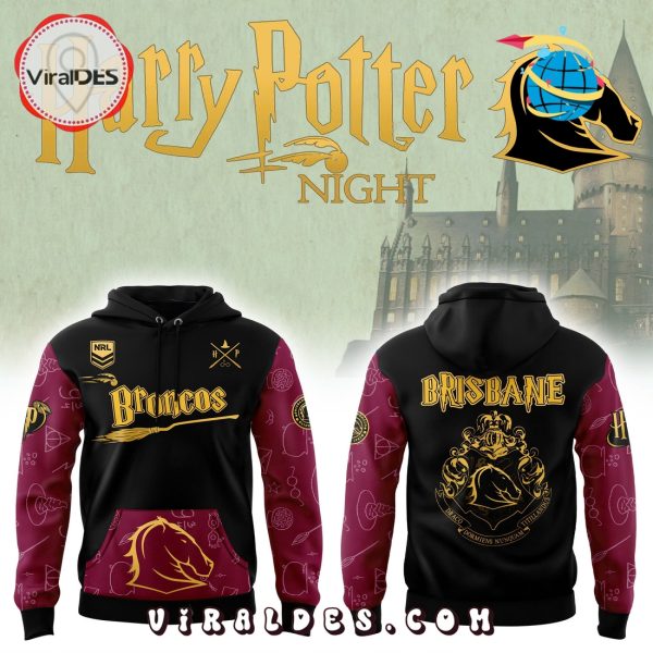 Broncos Brisbane x Harry Potter Gold Hoodie, Long Pants