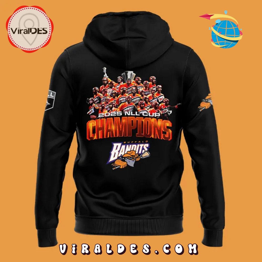 Buffalo Bandits 2025 NLL Cup Champions Hoodie, Long Pants Buffalo Bandits 2025 NLL Cup Champions Hoodie, Long Pants
