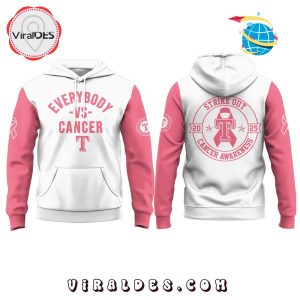 Texas Rangers Everybody vs Cancer Awareness Day Hoodie, Long Pants