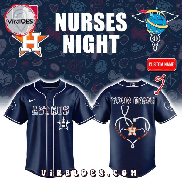 Custom Nurses Night x Houston Astros Baseball Jersey