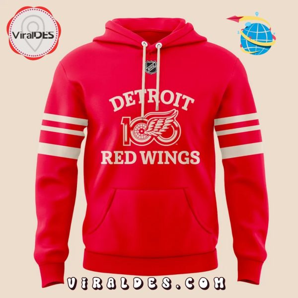Detroit Red Wings 100 Years Of Hockeytown Hoodie And Cap