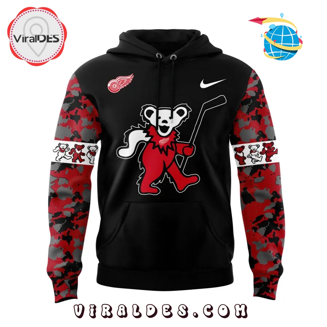 Detroit Red Wings Grateful Dead Night Hoodie, Long Pants Detroit Red Wings Grateful Dead Night Hoodie, Long Pants