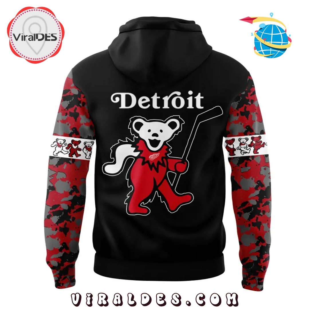 Detroit Red Wings Grateful Dead Night Hoodie, Long Pants Detroit Red Wings Grateful Dead Night Hoodie, Long Pants