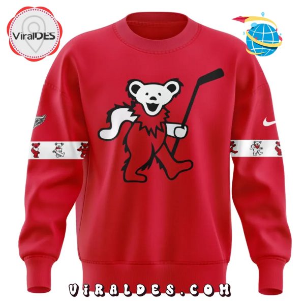 Detroit Red Wings Grateful Dead Night Nike Shirt