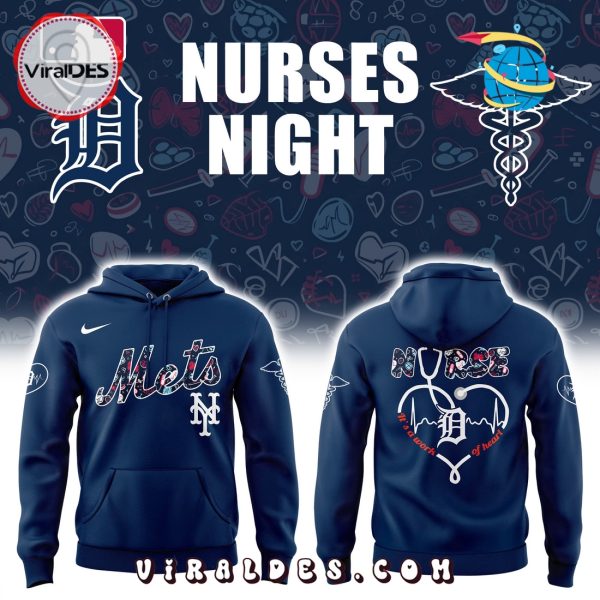 Detroit Tigers MLB Nurses Night Navy Hoodie