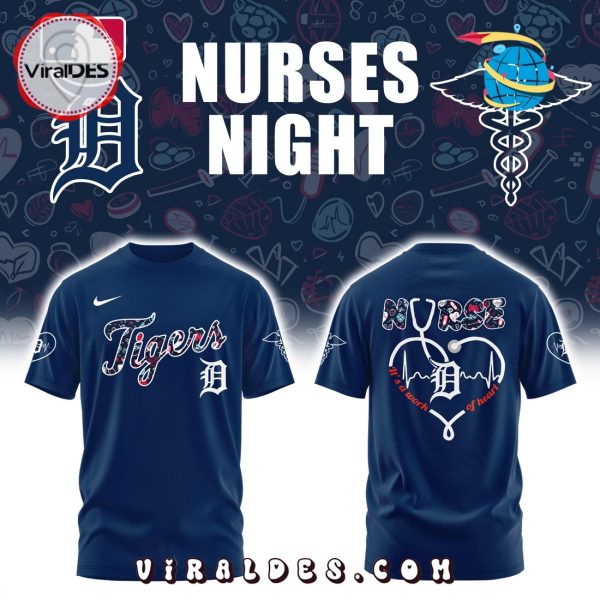 Detroit Tigers MLB Nurses Night Navy Hoodie