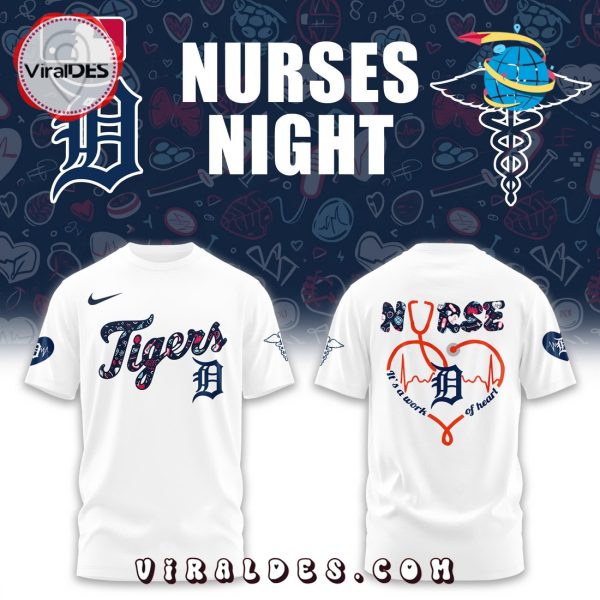 Detroit Tigers MLB Nurses Night White Hoodie