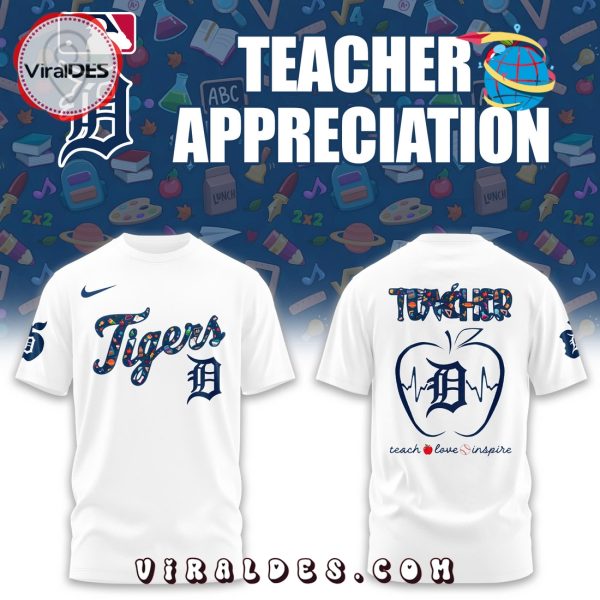 Detroit Tigers MLB Teacher Night White Hoodie