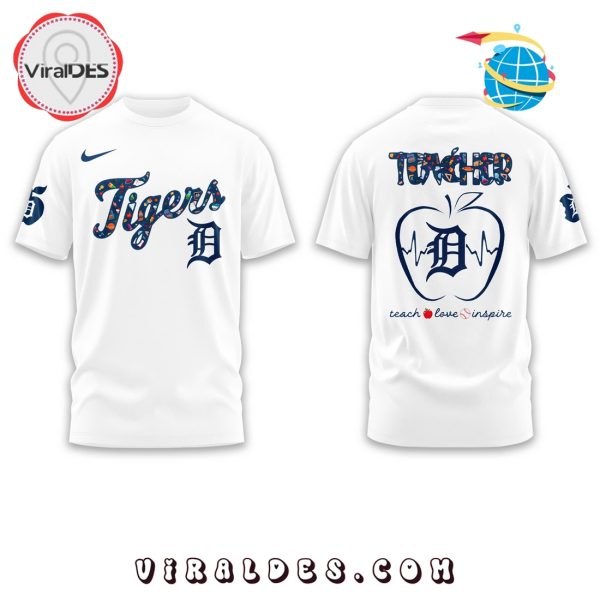 Detroit Tigers MLB Teacher Night White Hoodie