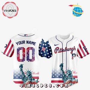 Pittsburgh Pirates Custom Independence Day Baseball Jersey