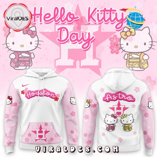 Hello Kitty x Houston Astros 2025 Pink Hoodie