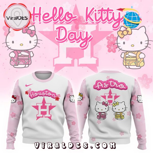 Hello Kitty x Houston Astros 2025 Pink Hoodie