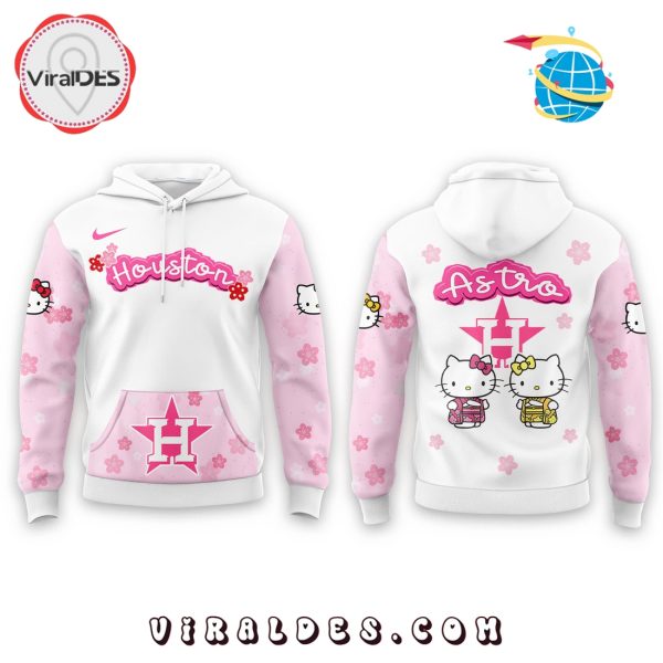 Hello Kitty x Houston Astros 2025 Pink Hoodie