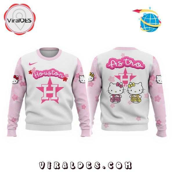 Hello Kitty x Houston Astros 2025 Pink Hoodie