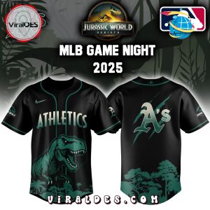 Athletics x Jurassic World 2025 Baseball Jersey