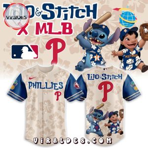 Philadelphia Phillies x Lilo & Stitch 2025 Baseball Jersey