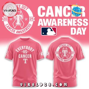 Texas Rangers Everybody vs Cancer 2025 Hoodie