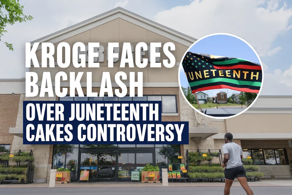 Kroger Juneteenth cakes backlash controversy response.