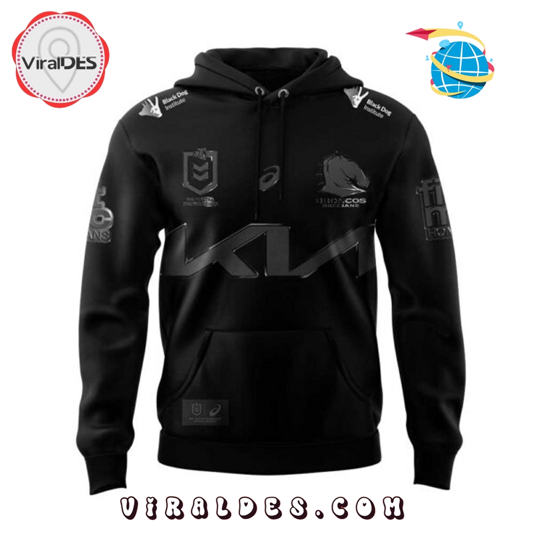 Limited Edition Brisbane Broncos Black Hoodie, Long Pants Limited Edition Brisbane Broncos Black Hoodie, Long Pants