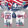Los Angeles Dodgers Custom Independence Day Baseball Jersey