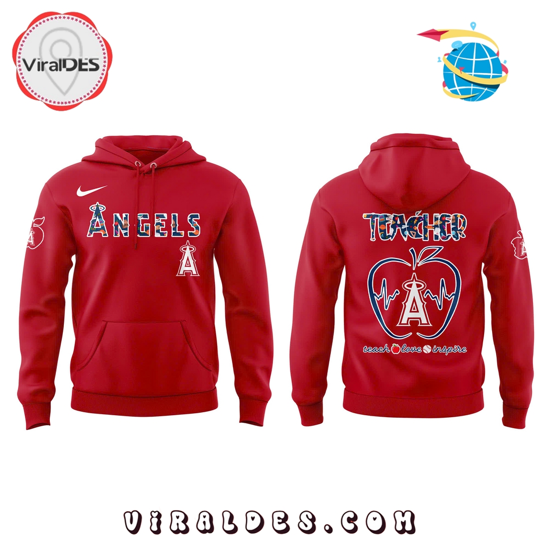 Los Angeles Angels Teacher Night Limited Edition Hoodie Los Angeles Angels Teacher Night Limited Edition Hoodie