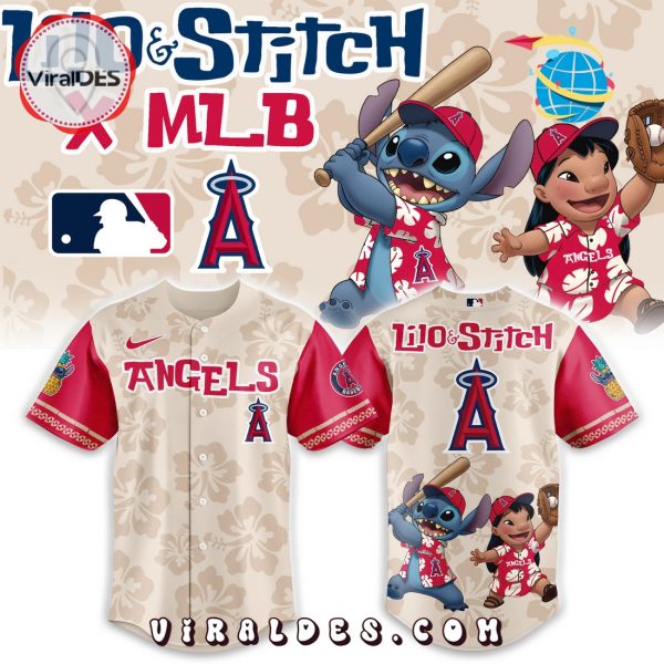 Los Angeles Angels x Lilo & Stitch 2025 Baseball Jersey
