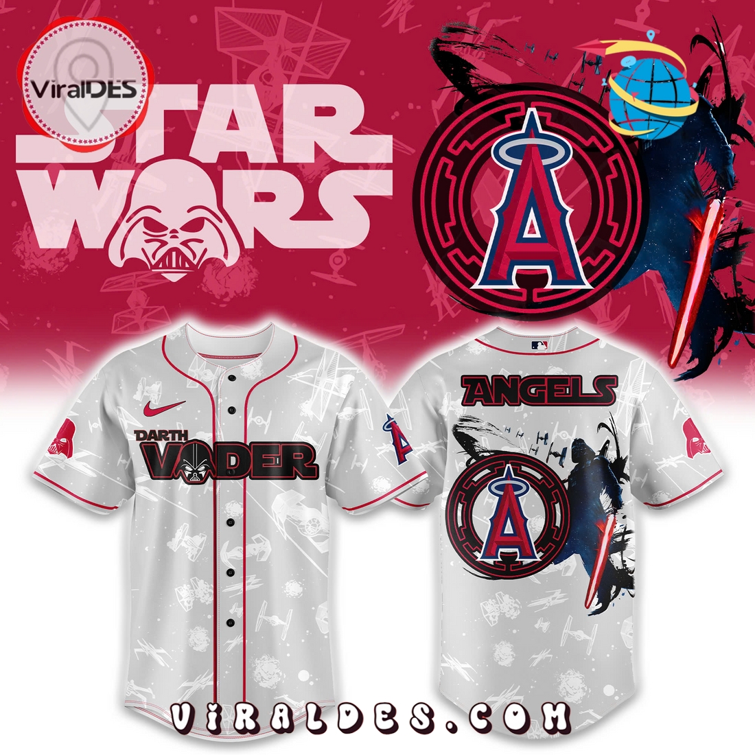 Los Angeles Angels x Star Wars Night 2025 Baseball Jersey Los Angeles Angels x Star Wars Night 2025 Baseball Jersey