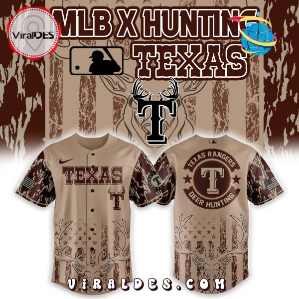 MLB Texas Rangers x Hunting Baseball Jersey