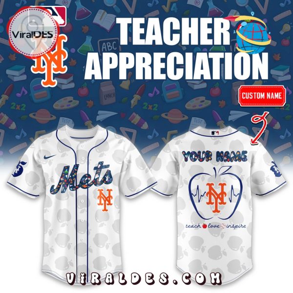 New York Mets MLB Teacher Appreciation Baseball Jersey