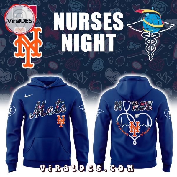 New York Mets Nurses Night Navy Hoodie