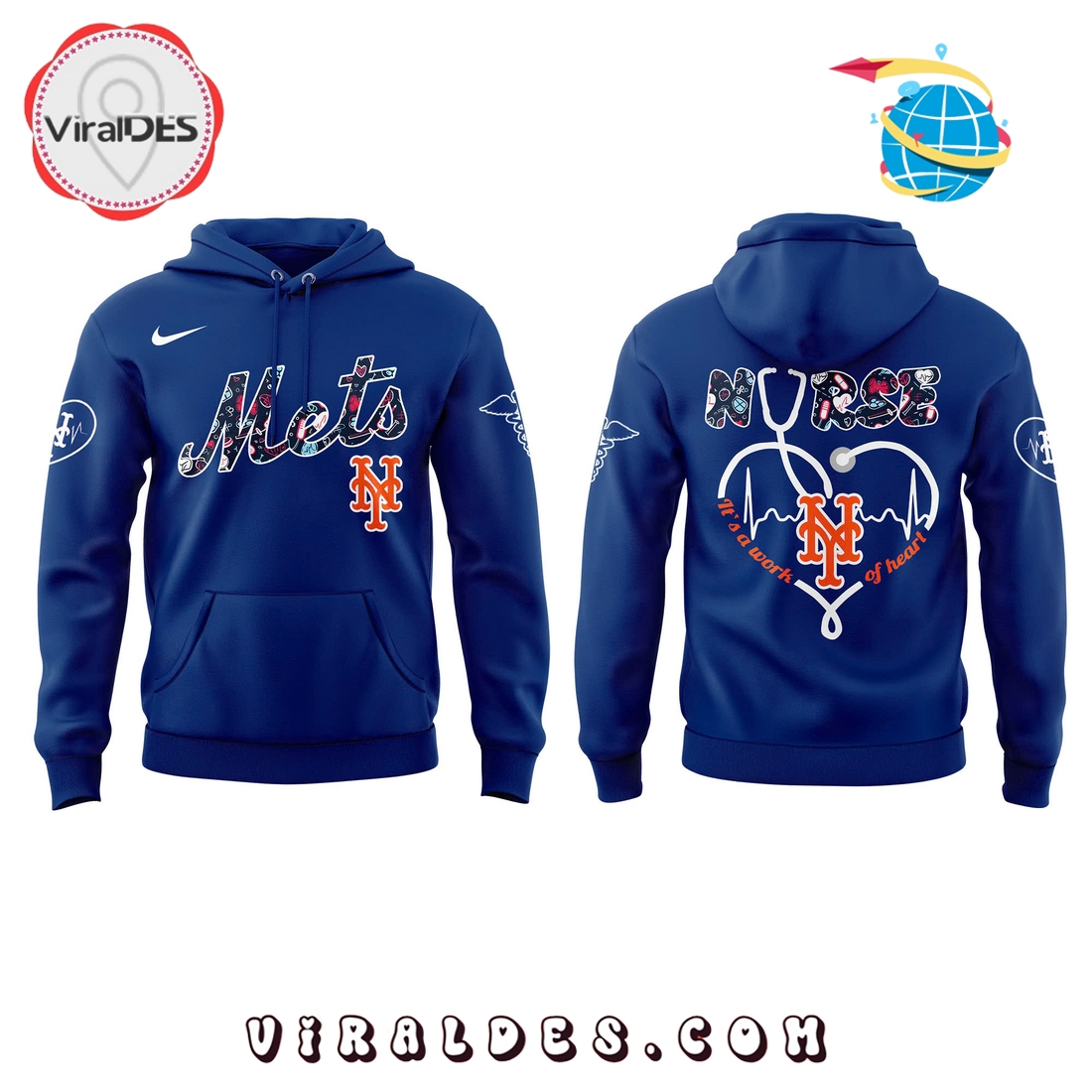 New York Mets Nurses Night Navy Hoodie, Long Pants New York Mets Nurses Night Navy Hoodie, Long Pants