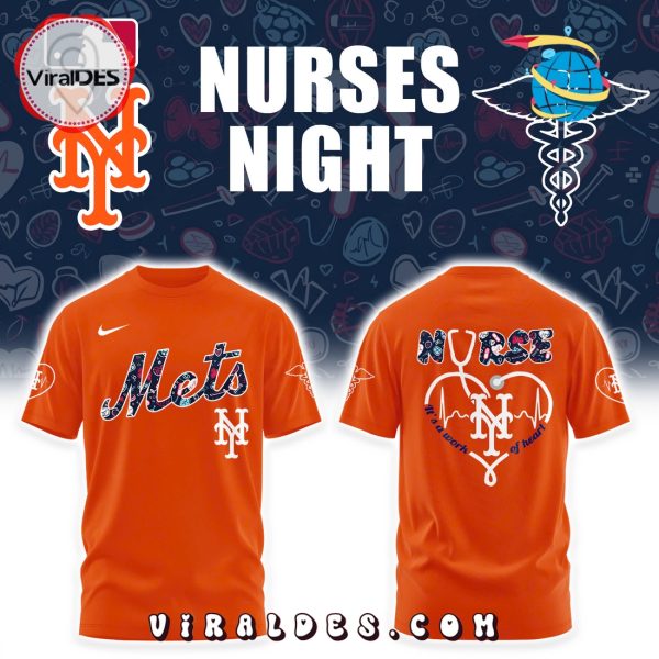 New York Mets Nurses Night Orange Hoodie