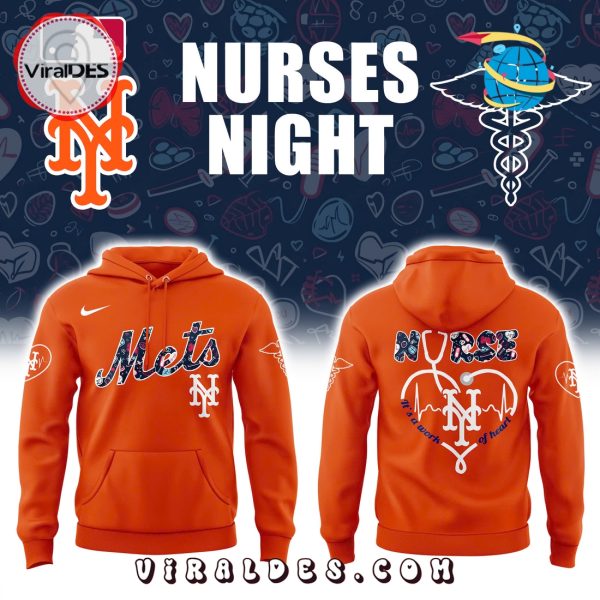 New York Mets Nurses Night Orange Hoodie, Long Pants