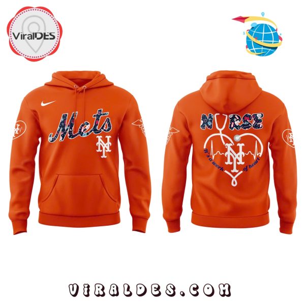 New York Mets Nurses Night Orange Hoodie, Long Pants