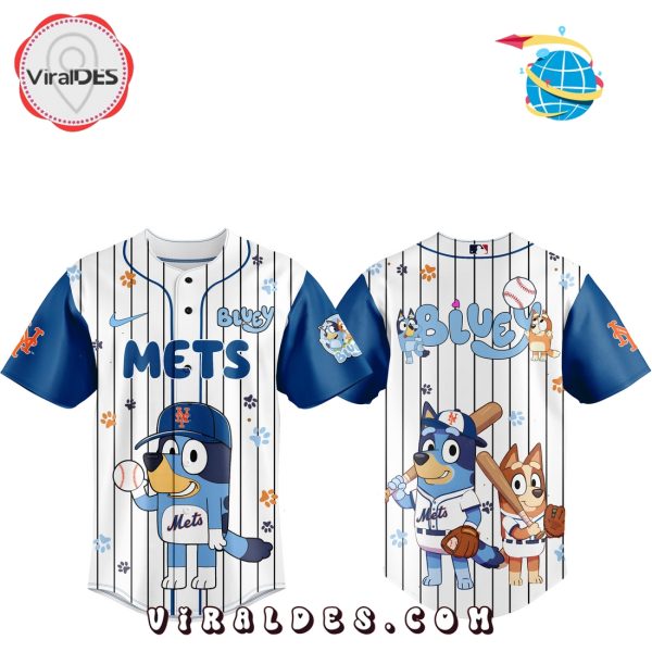 New York Mets x Bluey Night MLB Baseball Jersey