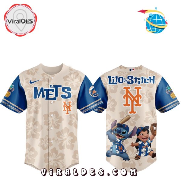 New York Mets x Lilo & Stitch MLB Baseball Jersey