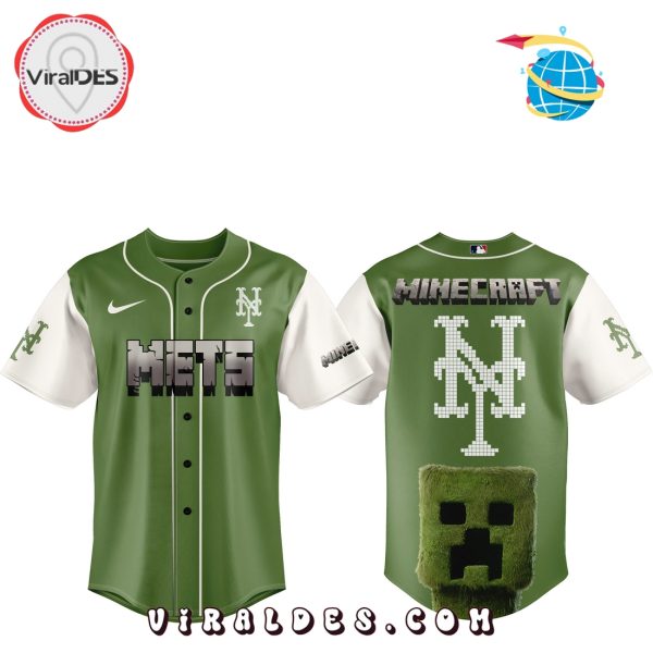 New York Mets x MineCraft MLB Baseball Jersey