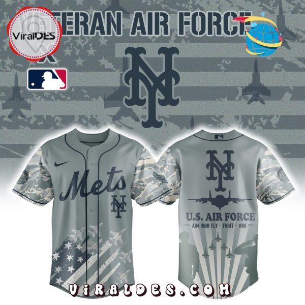 New York Mets x Veteran U.S Air Force MLB Baseball Jersey